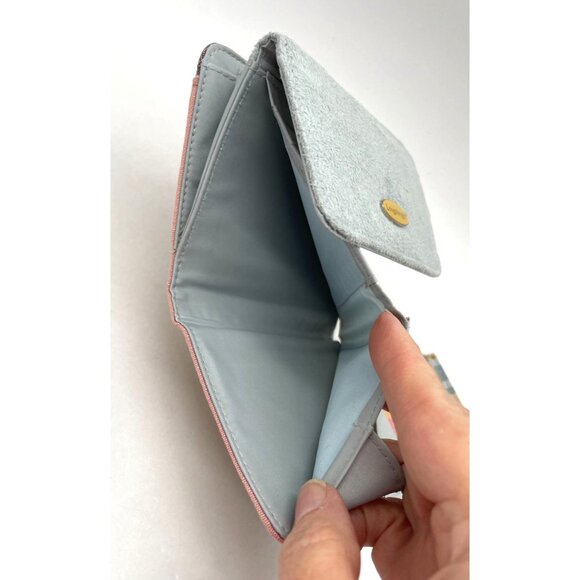 Vtg. Longaberger Suede Multi Color Wallet 3 Pieces - Picture 2 of 5